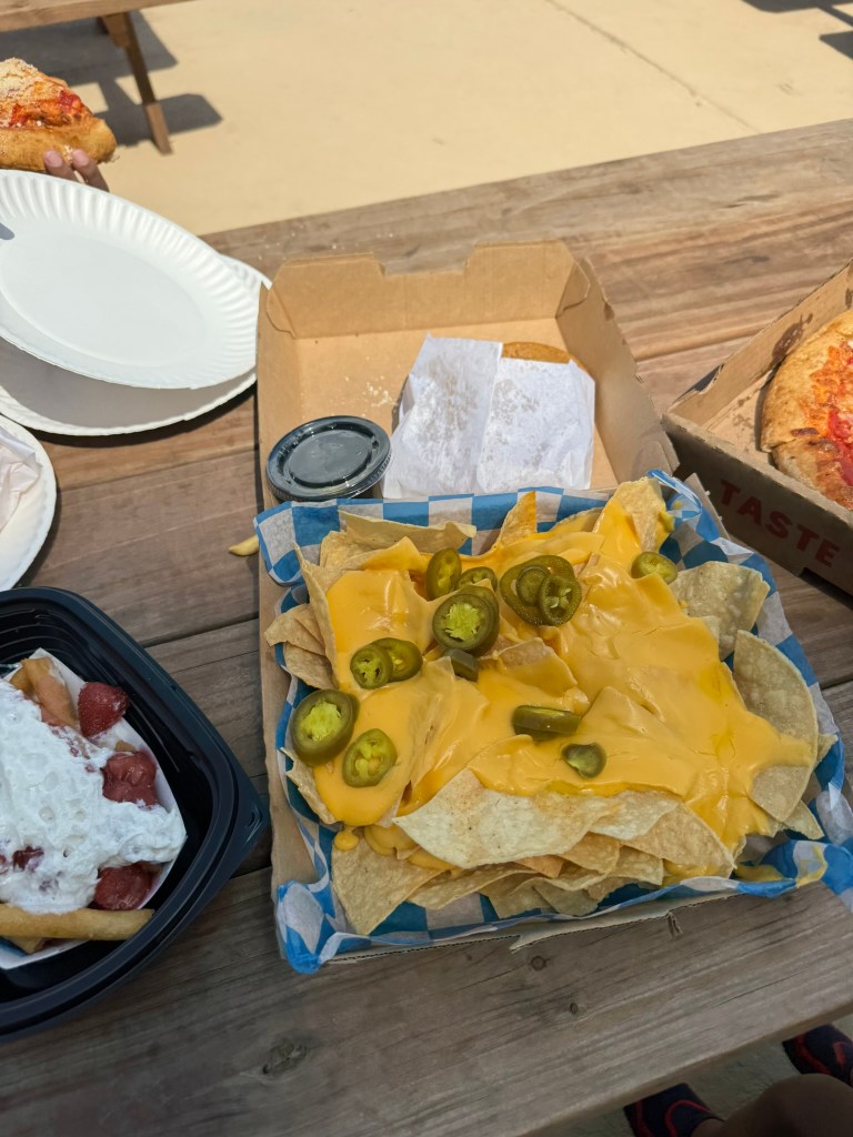 Nachos from The Hungry Wolf Food Hall at Great Wolf Lodge in Grapevine, Texas