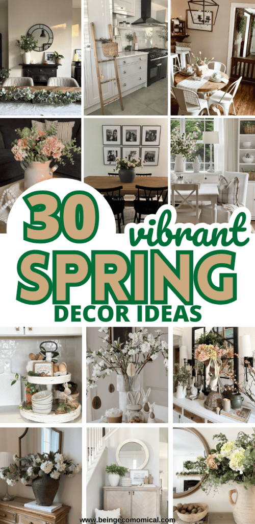 spring home decor | spring decorating ideas | seasonal home decor | spring decor inspiration | light and airy home decor | spring centerpiece ideas | Easter home decor | farmhouse spring decor | rustic spring decor | vintage spring decor | cozy spring living room | spring entryway decor | spring floral arrangement | pastel home accents | cottagecore spring style | spring tablescape ideas | spring vignette styling | fresh flower home display | DIY spring decor | budget-friendly spring decorating