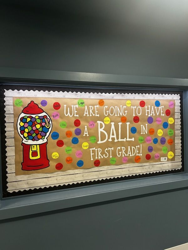 we are going to have a ball bulletin board classroom gumball student names