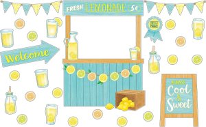 lemonade themed classroom door idea for end of school year