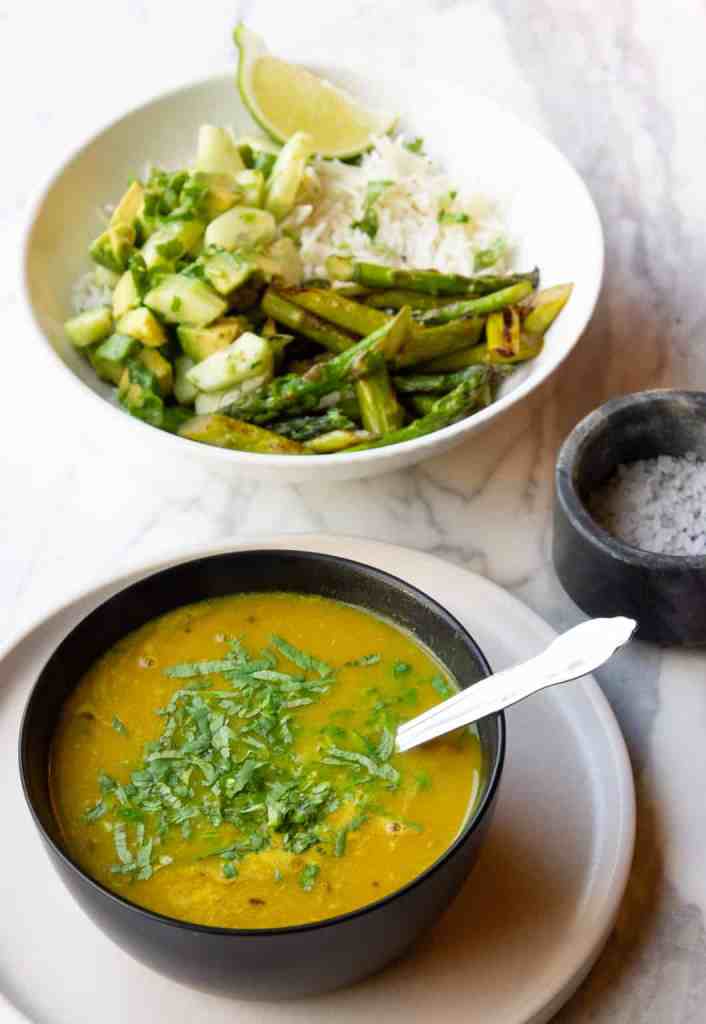healthy mung bean soup plant based dinner recipe