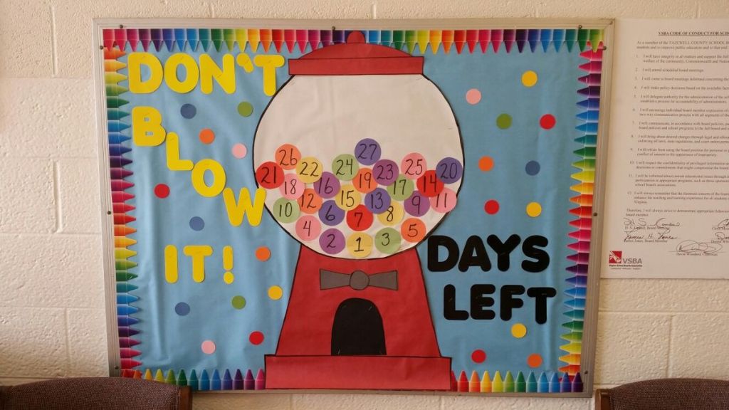 dont blow it summer is almost here bulletin board classroom gumball countdown