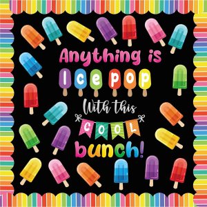 summer bulletin board decorations popsicle and fireworks theme