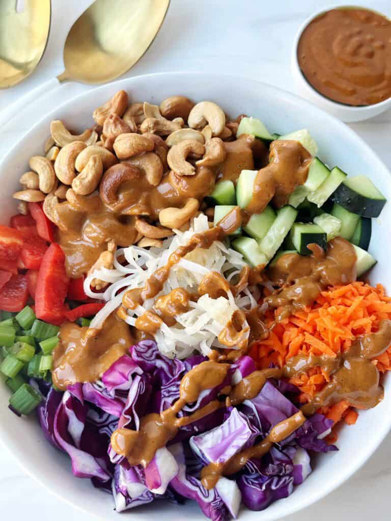 healthy spring roll salad easy no cook dinner