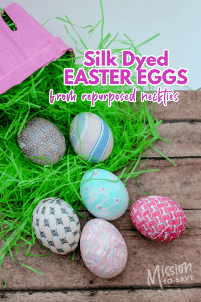 silk dyed easter eggs using neckties colorful egg decorating idea