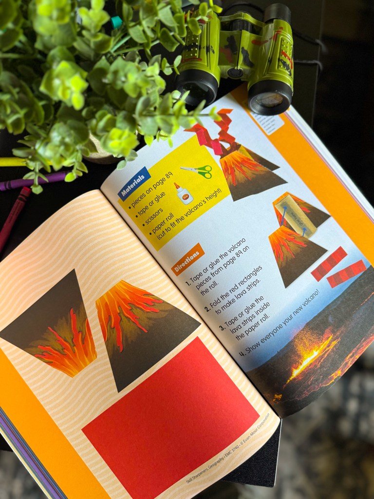 Hands-on volcano activity combining geography and fine motor skills