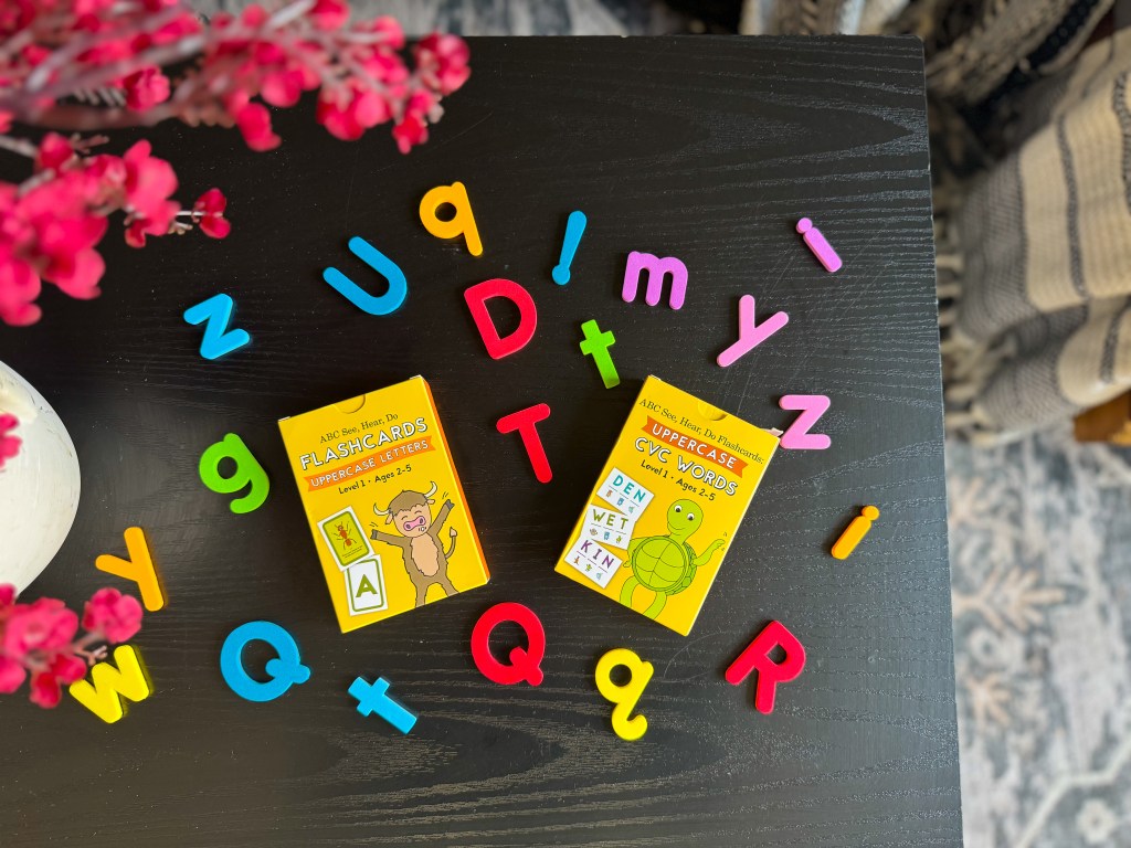 Timberdoodle Uppercase Flashcard Set Review: A Fun Kindergarten Phonics Activity