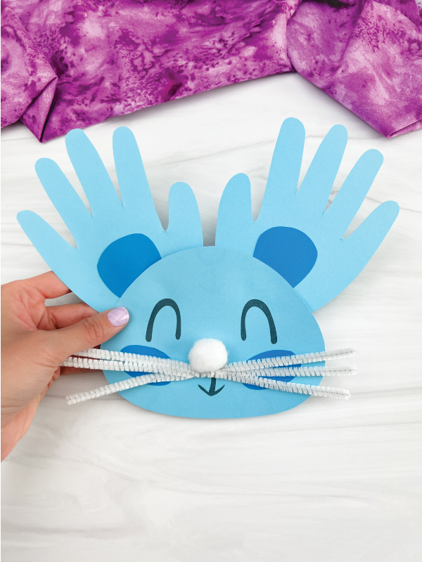 handprint easter bunny craft for kids simple spring activity