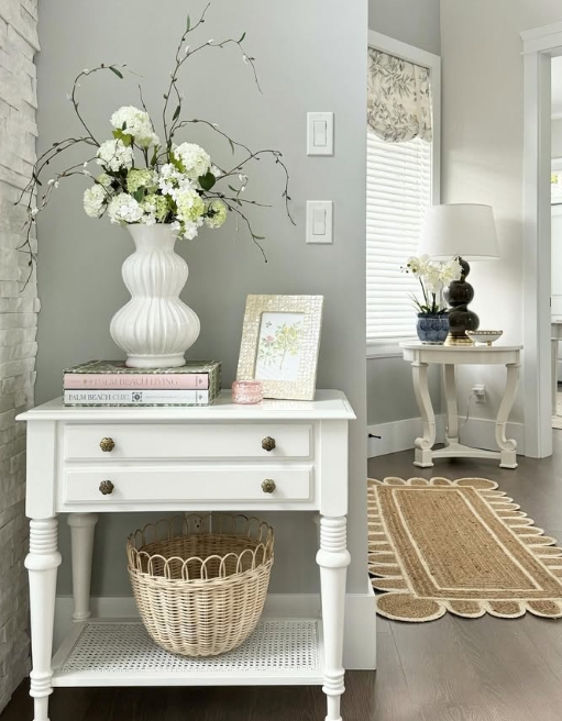 spring home decor | spring decorating ideas | seasonal home decor | spring decor inspiration | light and airy home decor | spring centerpiece ideas | Easter home decor | farmhouse spring decor | rustic spring decor | vintage spring decor | cozy spring living room | spring entryway decor | spring floral arrangement | pastel home accents | cottagecore spring style | spring tablescape ideas | spring vignette styling | fresh flower home display | DIY spring decor | budget-friendly spring decorating