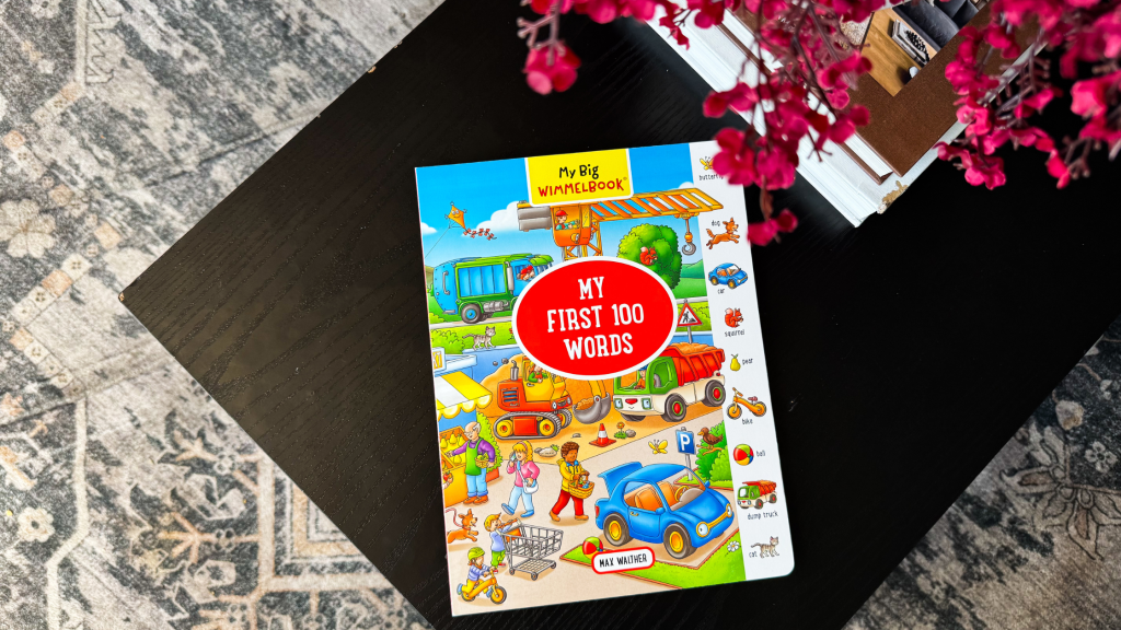 My Big Wimmelbook My First 100 Words picture vocabulary book for preschool and kindergarten homeschool