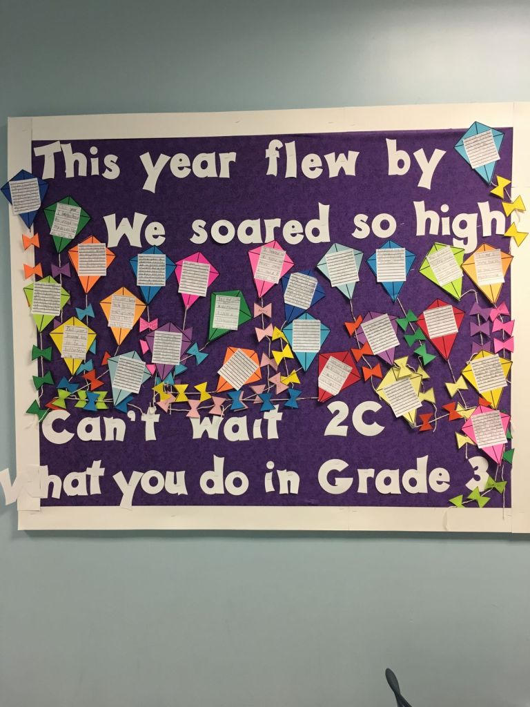 we soared high this year bulletin board classroom kite theme end of year student display