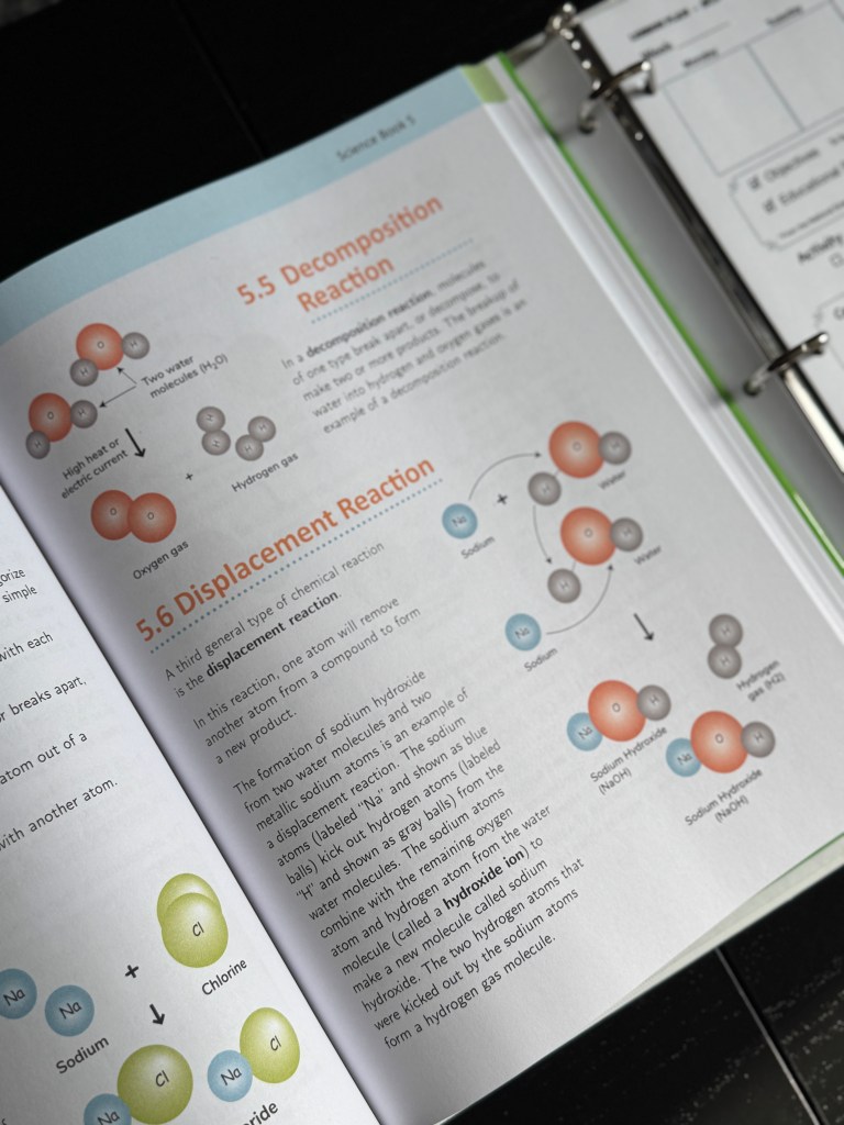 Homeschool kids reading Real Science-4-Kids Book 5 together during a science lesson