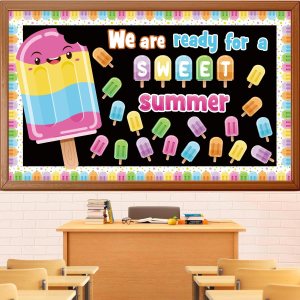 sweet treats classroom door idea with popsicles for summer