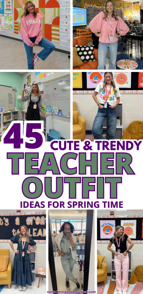 45 cute and timeless spring teacher outfit ideas