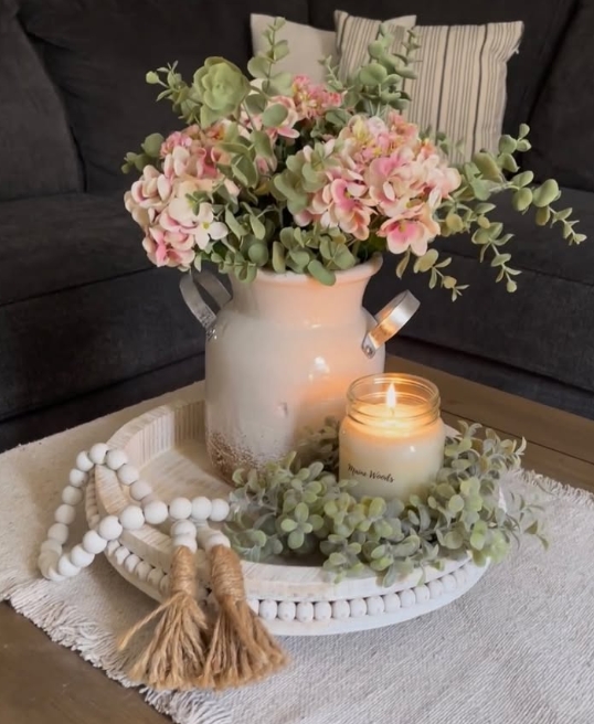 spring home decor | spring decorating ideas | seasonal home decor | spring decor inspiration | light and airy home decor | spring centerpiece ideas | Easter home decor | farmhouse spring decor | rustic spring decor | vintage spring decor | cozy spring living room | spring entryway decor | spring floral arrangement | pastel home accents | cottagecore spring style | spring tablescape ideas | spring vignette styling | fresh flower home display | DIY spring decor | budget-friendly spring decorating