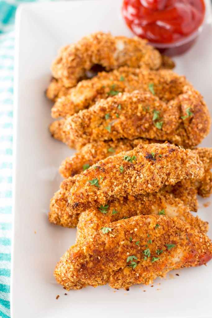 healthy air fryer chicken tenders crispy easy dinner