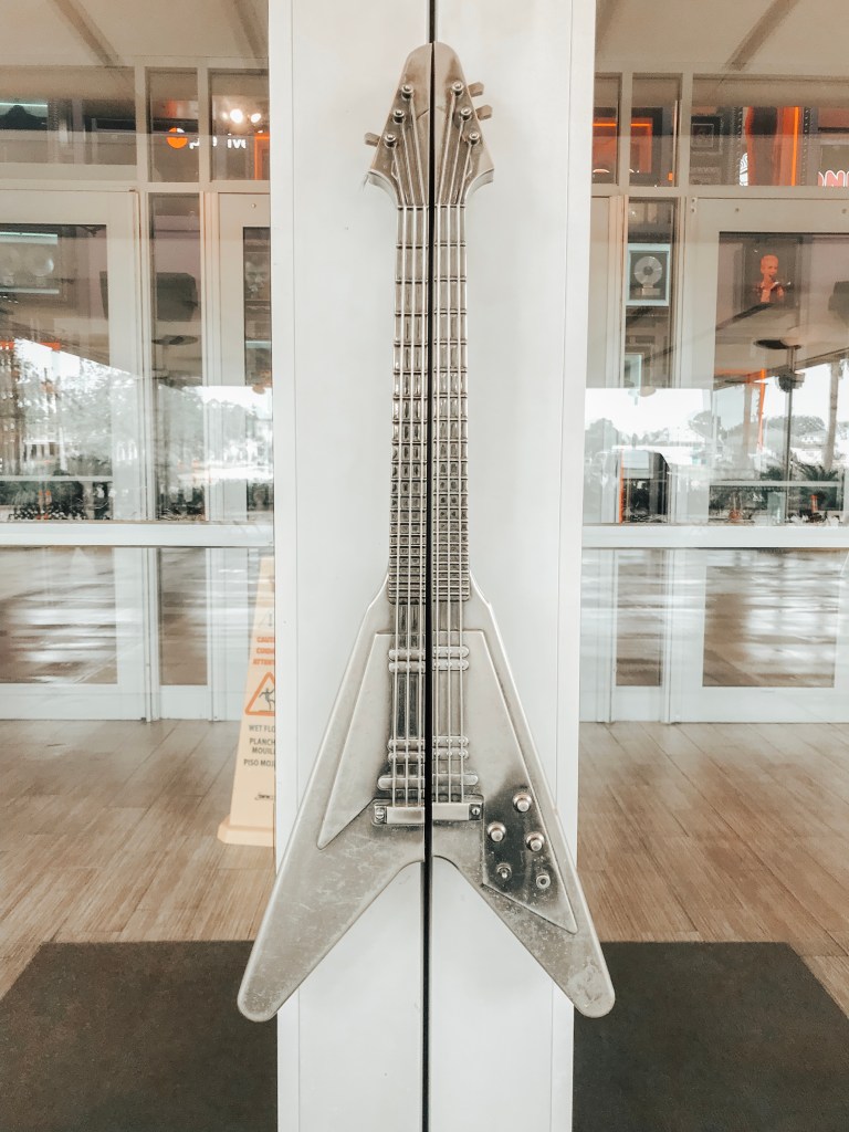 Entrance to Hard Rock Hotel & Casino in Biloxi, home to Sugar Factory restaurant.