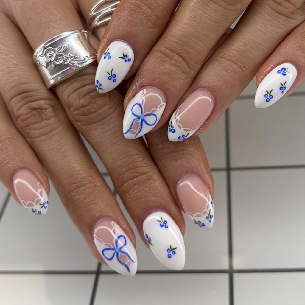 pink seashell nails with 3d ocean texture and glossy acrylic finish
